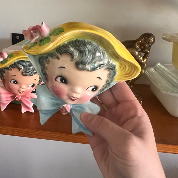 Vintage lefton miss dainty wallpockets - Picture 4 of 14